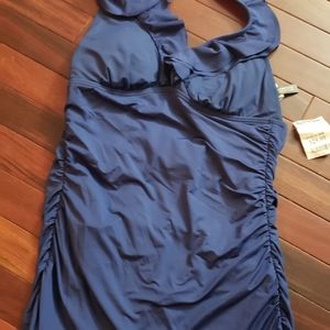 Kenneth Cole one piece navy bathingsuit size L